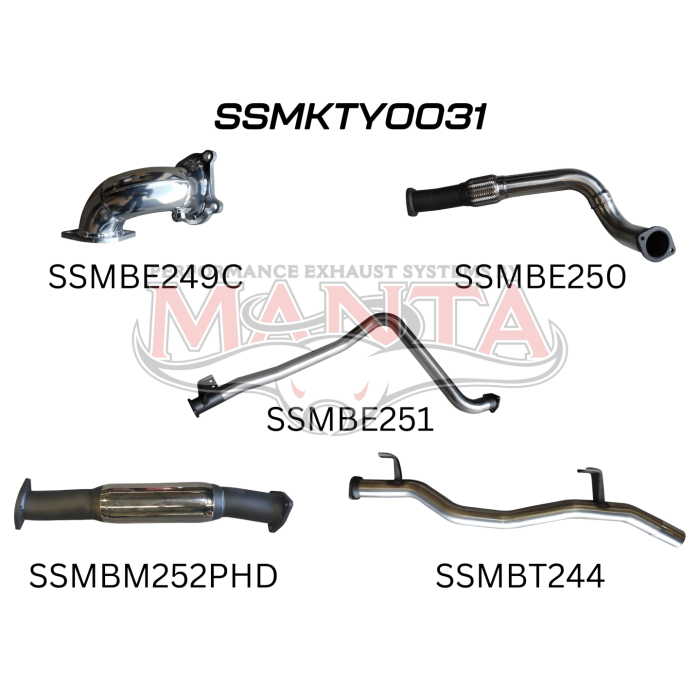 Manta - HDJ79 4.2L Ute 3in Turbo Back With Hotdog - (SSMKTY0031)