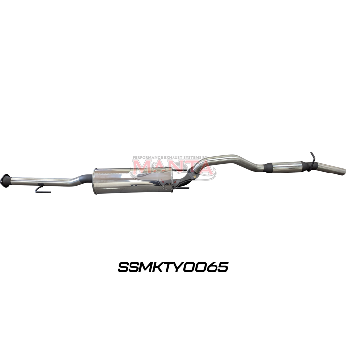 Manta - Toyota Hilux 150 4.0L V6 2.5in Cat Back Exhaust System, centre muffler, rear hotdog - (SSMKTY0065)