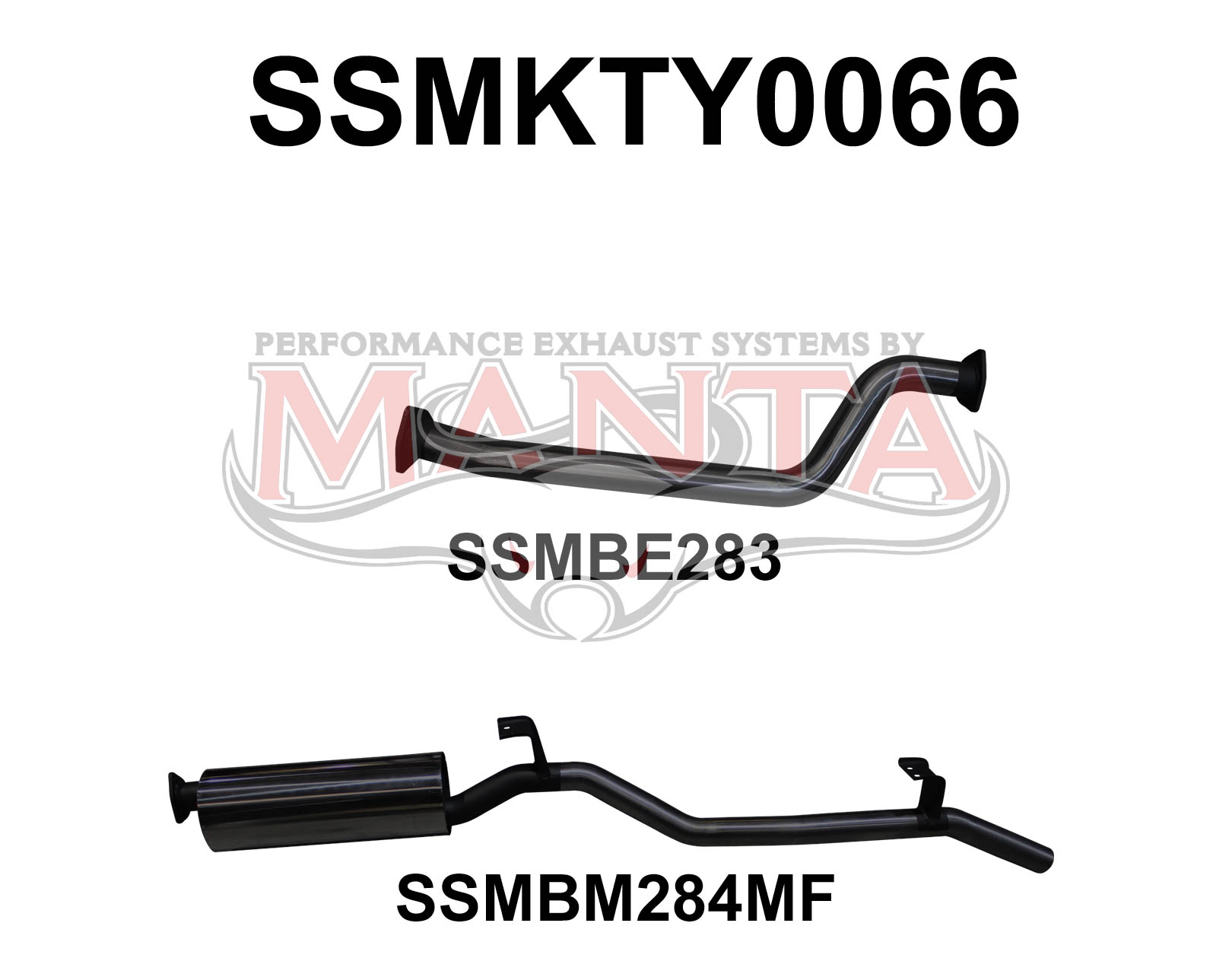 Manta - Landcruiser FJ75 2.5in off Extractors - (SSMKTY0066)