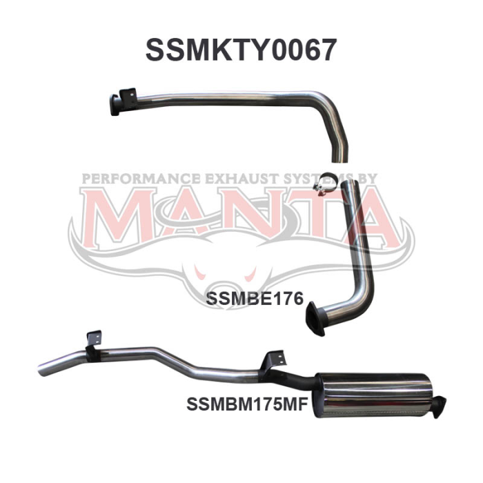 Manta - Landcruiser HZJ75, 78 2.5in off Extractors - (SSMKTY0067)