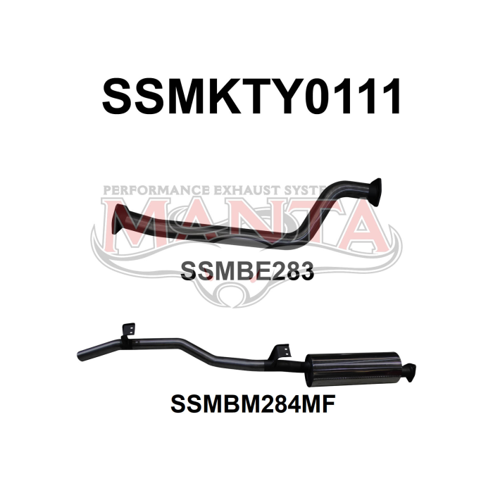 Manta - Landcruiser HJ75 2.5in off OE Engine Pipe - (SSMKTY0111)