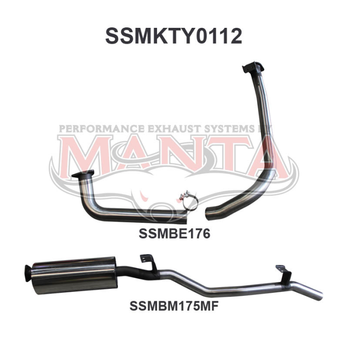 Manta - Landcruiser FZJ75, 78 2.5in off Extractors - (SSMKTY0112)
