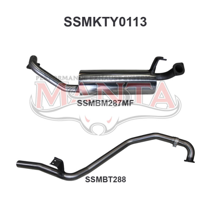 Manta - FZJ80 Landcruiser 2.5in off Extractors - (SSMKTY0113)