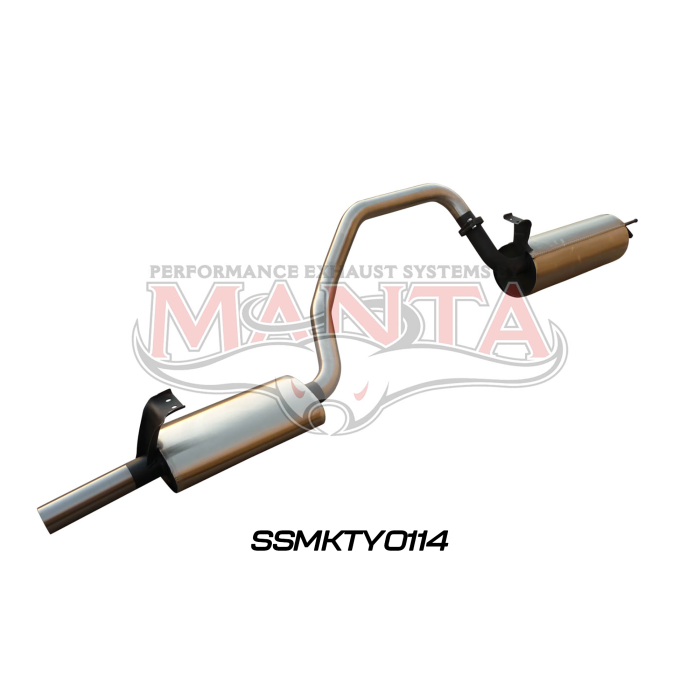 Manta - FZJ105 2.5in off Extractors Muffler/Muffler - (SSMKTY0114)