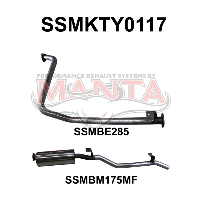 Manta - Landcruiser FZJ79 2.5in off Engine Pipe - (SSMKTY0117)