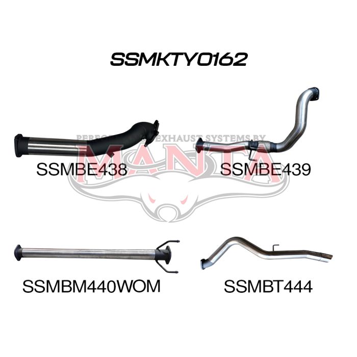 Manta - Hilux KZN165R 3.0L TD 3 With Pipe only - (SSMKTY0162)