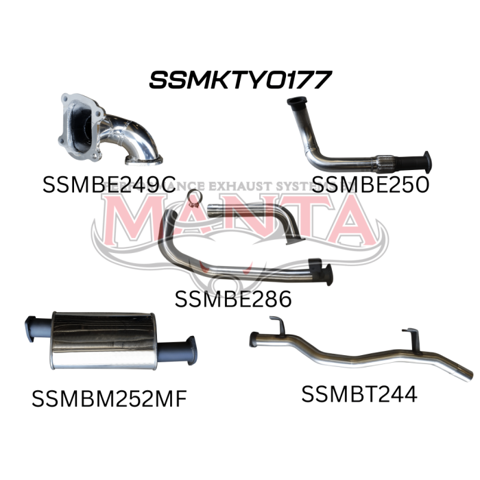 Manta - HZJ78 Landcruiser 4.2L 6cyl Troop Carrier, With CT26 Turbo Fitted - (SSMKTY0177)