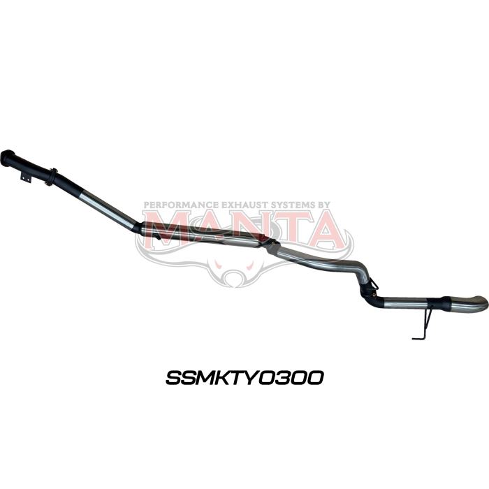 Manta - TOYOTA LANDCRUISER 300 SERIES V6 3IN DPF BACK WITHOUT MUFFLERS, CHROME 4IN TIP - (SSMKTY0300)