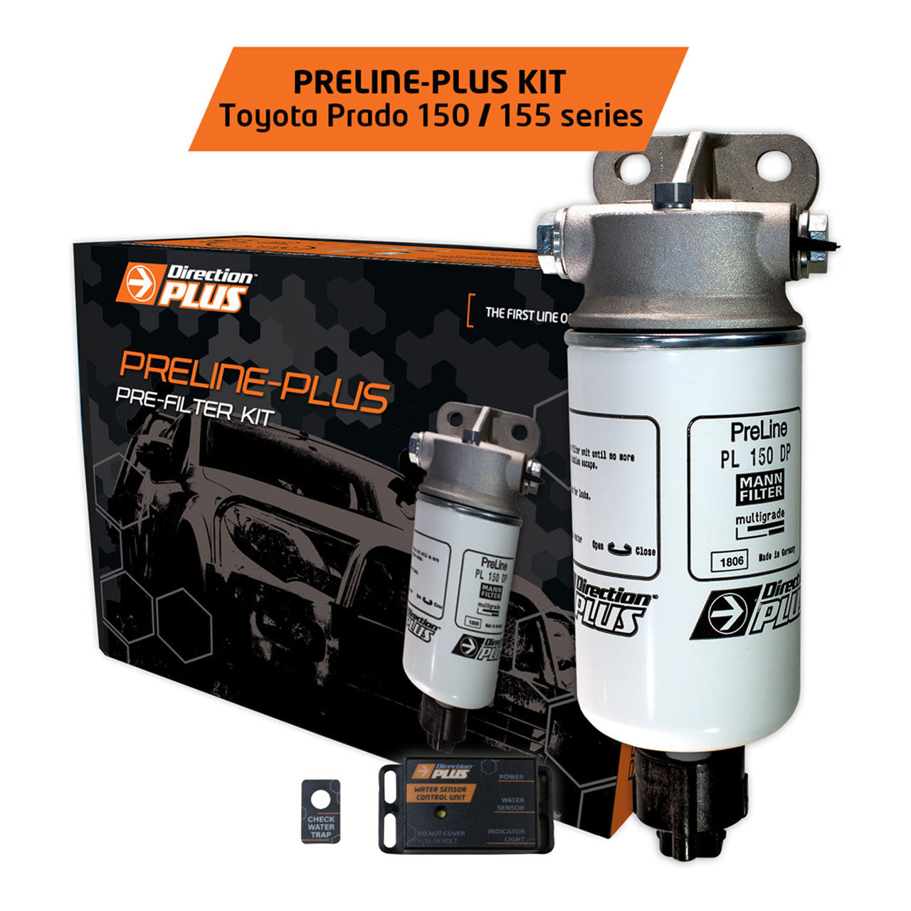 Toyota Prado 150s 2.8L 3.0L 2009-on - Mann PreLine Pre Filter Kit PL620DPK