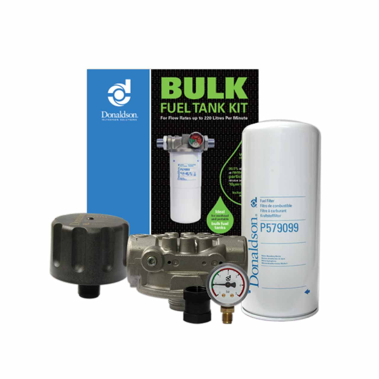 X900134 Donaldson Bulk Fuel Tank Kit 10 Micron for Gravity Fed Tanks 1 1/4" BSP Ports