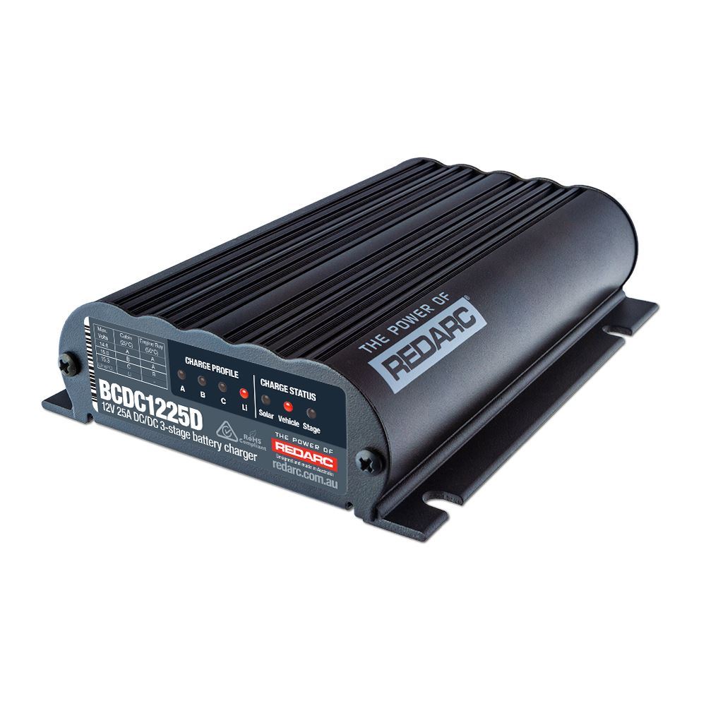 DUAL INPUT 25A IN-VEHICLE DC BATTERY CHARGER REDARC