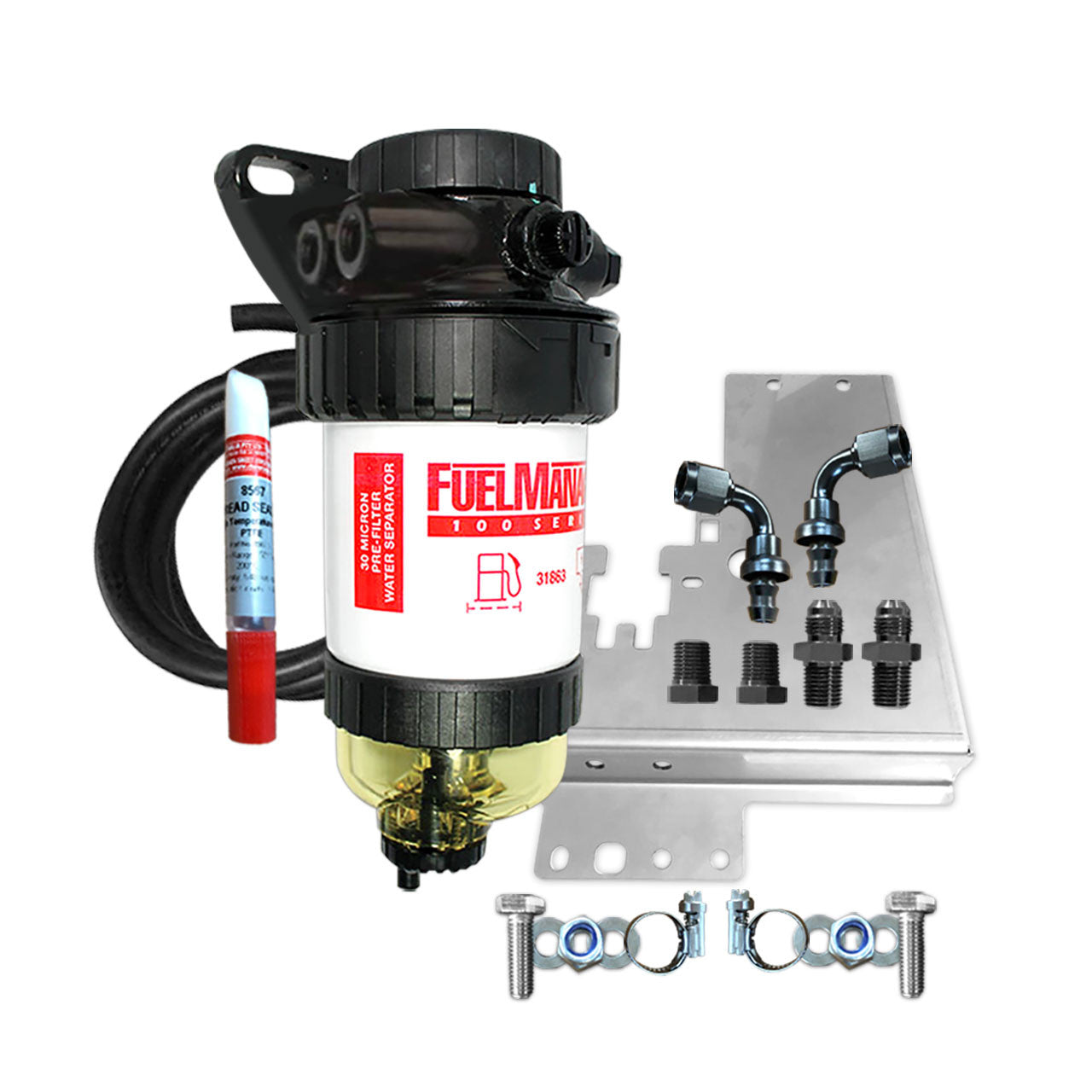 Toyota Hilux 3.0L Diesel D-4D 2005-2015 - Fuel Manager Fuel Pre Filter Water Separator Kit FM612DPK