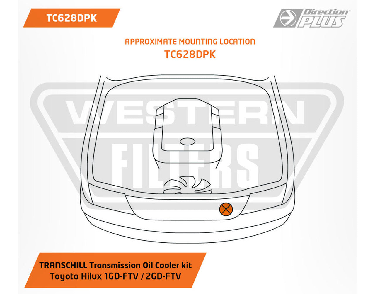 TC628DPK Transmission Cooler Kit for Toyota Hilux 2018-20 2GD-FTV 2016-18 1GD-FTV TransChill
