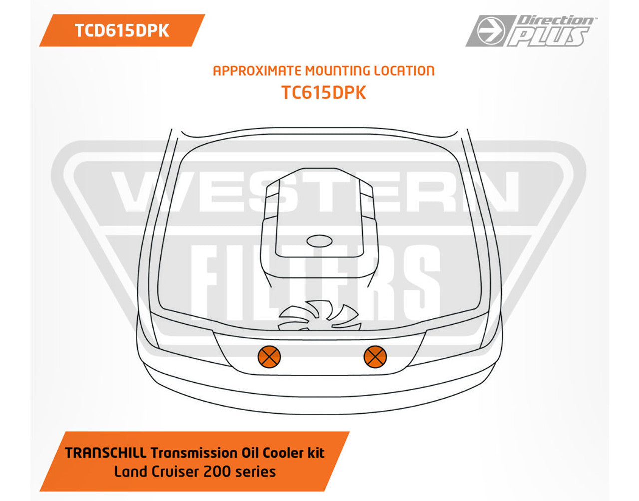 TCD615DPK Transmission Dual Cooler Kit for Toyota Landcruiser 200 2007-21 2.4L 1VD-FTV TransChill